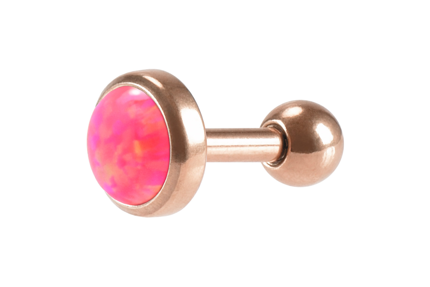 Chirurgenstahl Ohrpiercing SYNTHETISCHER OPAL ++SALE++
